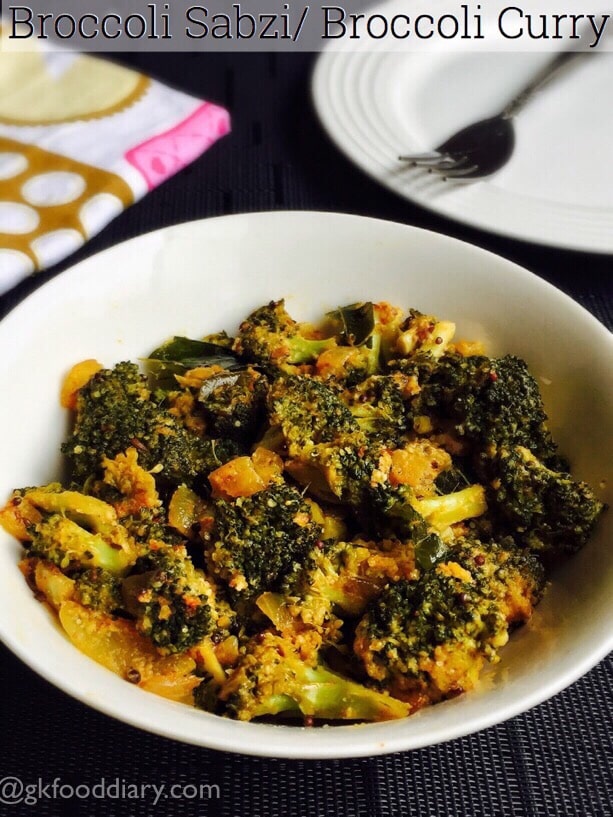 Broccoli Curry Recipe for Toddlers and Kids