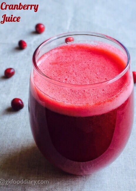 Cranberry Juice Recipe for Babies