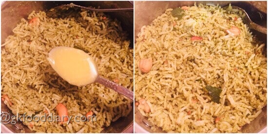 Curry Leaves Rice Recipe for Toddlers and Kids | Karuveppilai sadam recipe | Rice Varieties 8