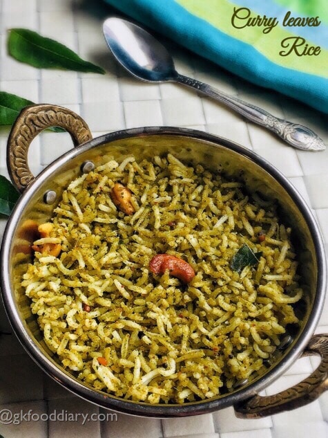 Curry Leaves Rice Recipe for Toddlers and Kids | Karuveppilai sadam recipe | Rice Varieties 1
