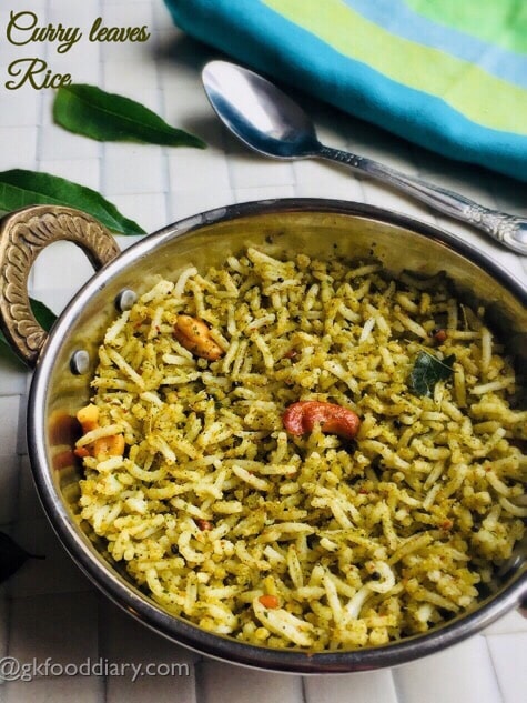 Curry Leaves Rice Recipe