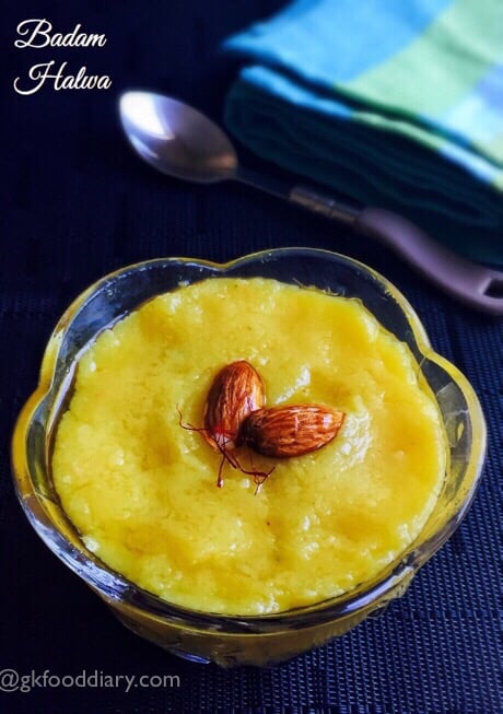 INSTANT BADAM HALWA RECIPE FOR TODDLERS AND KIDS