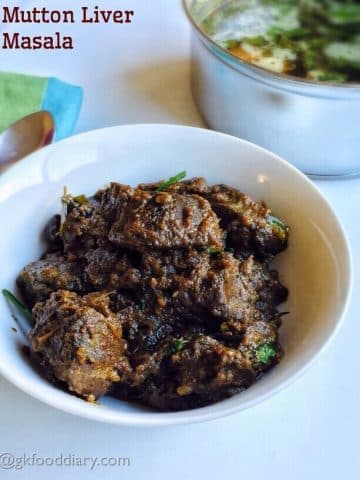 Mutton Liver Masala Recipe for toddlers