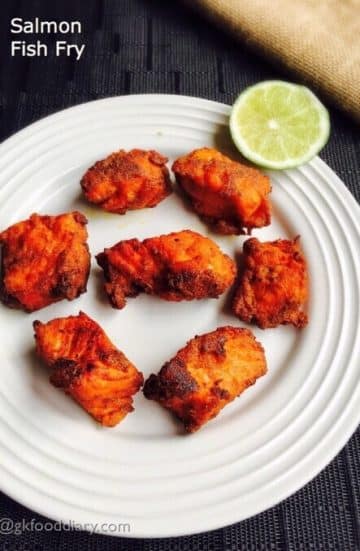 Salmon fish fry Recipe for Toddlers and Kids | Fish Recipes