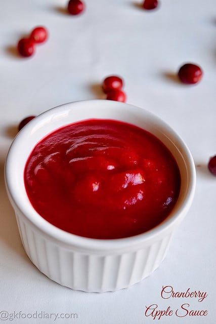 Cranberry Apple Sauce Recipe Toddlers and Kids