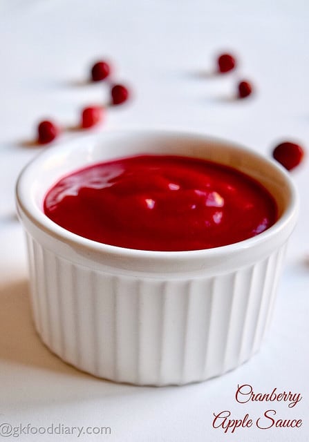 Cranberry Apple Sauce Recipe for Toddlers and Kids