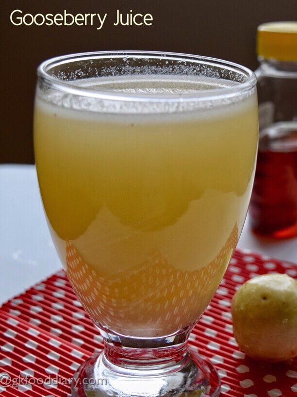 Gooseberry Juice Recipe for Toddlers, Kids