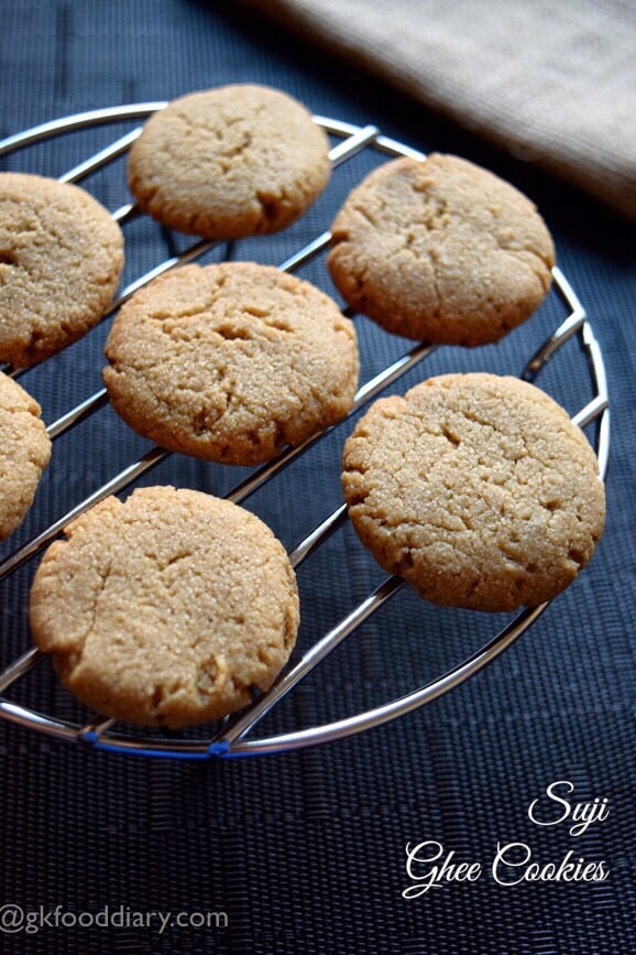 Suji Ghee Cookies Recipe for Toddlers