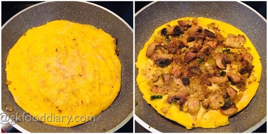 Mushroom Omelette Recipe Step 5
