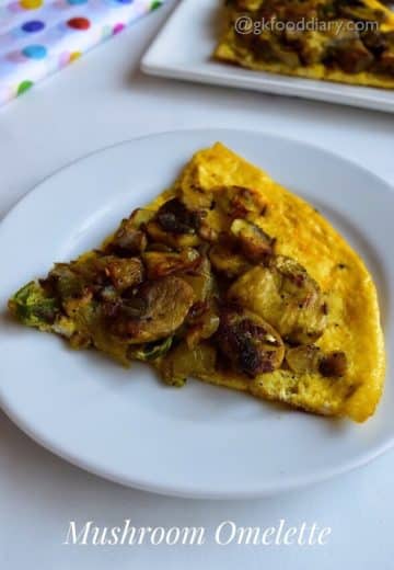 Mushroom Omelette Recipe for Toddlers and Kids