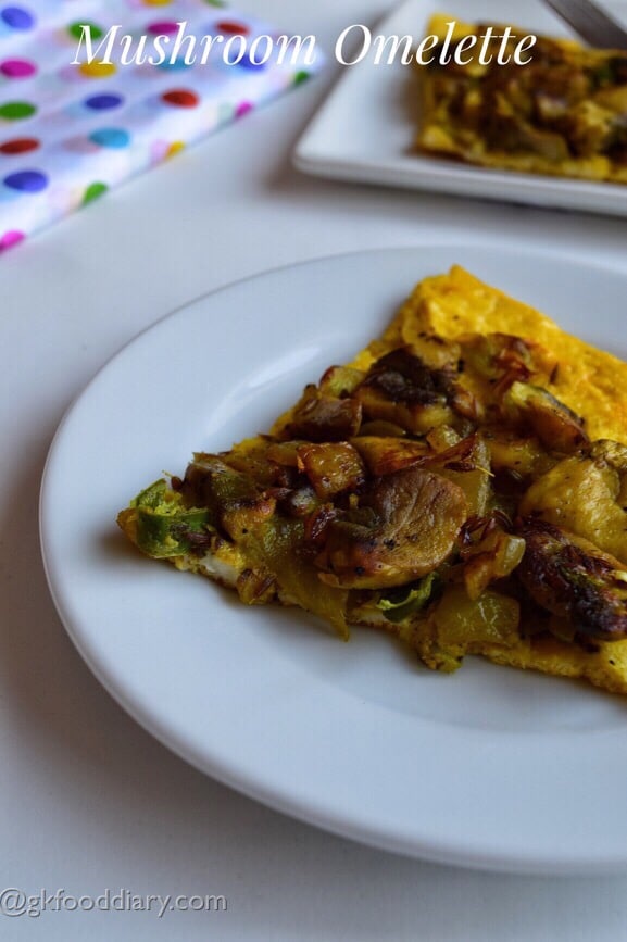Mushroom Omelette Recipe for Toddlers Kids