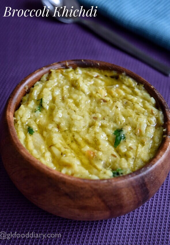 Broccoli Khichdi Recipe for Babies, Toddlers and Kids