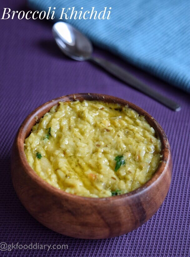 Broccoli Khichdi Recipe for Babies, Toddlers