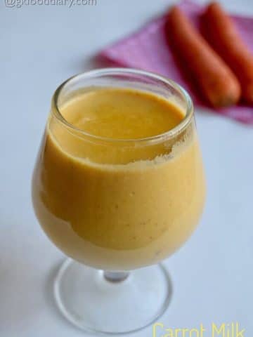 Carrot Milk for Toddlers
