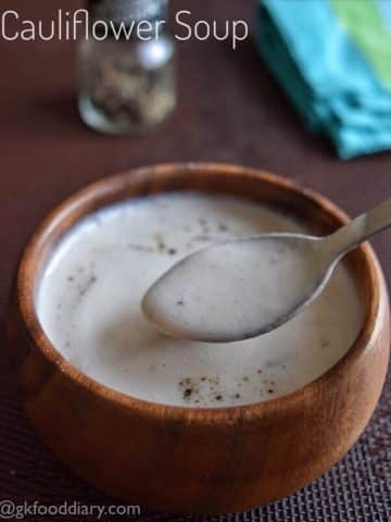 Cauliflower Soup Recipe for Toddlers, Kids