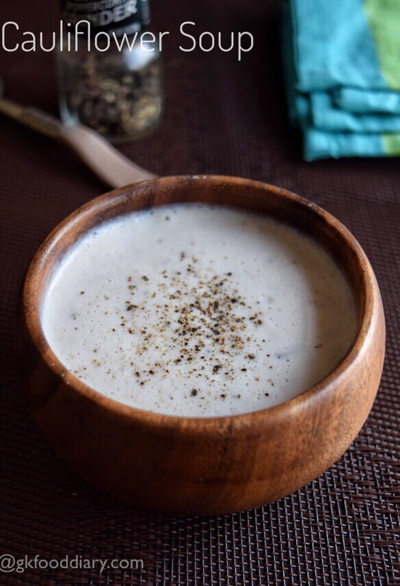 Cauliflower Soup Recipe for Toddlers