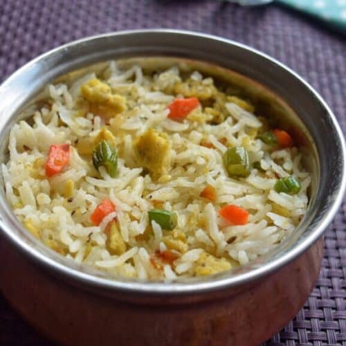 Egg Rice Recipe for Toddlers and Kids