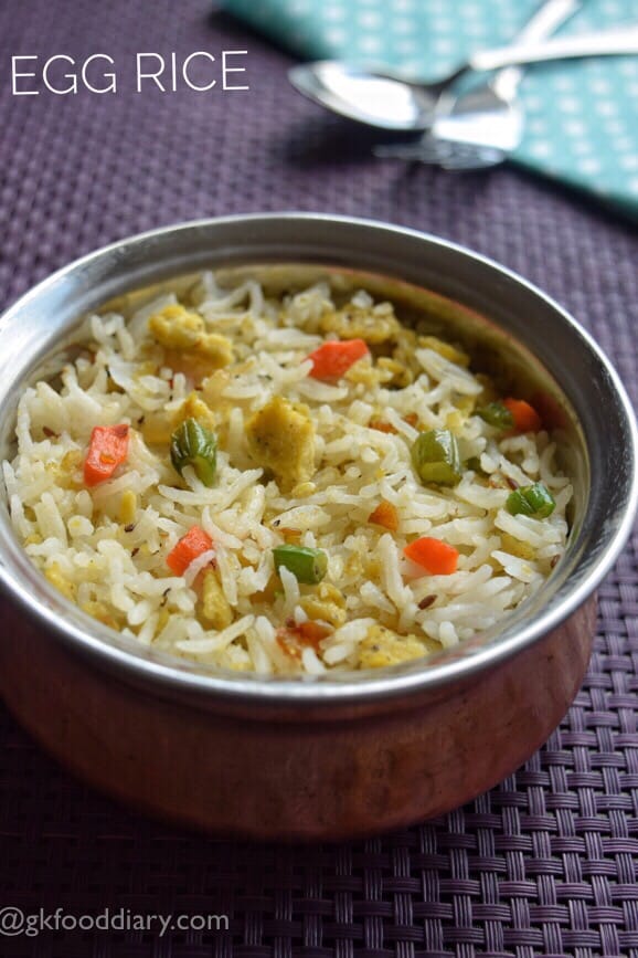 Egg Rice Recipe for kids