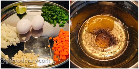 Egg Rice Recipe step 1