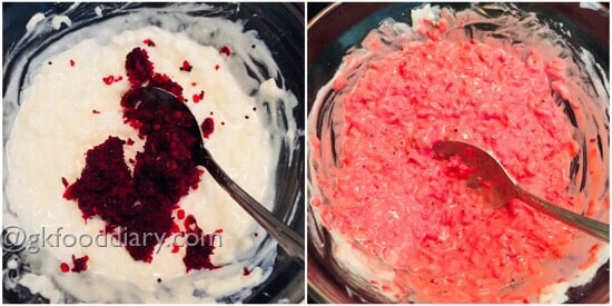 Beetroot Curd Rice Recipe step 4
