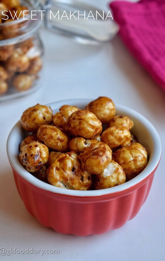 Sweet Makhana (with Jaggery) recipe for toodlers