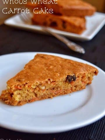 Whole Wheat Carrot Cake Recipe for toddlers ,kids