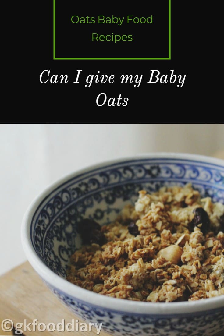 Oats Baby Food Recipes