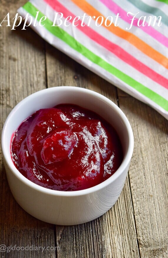 Apple Beetroot Jam Recipe for Toddlers and Kids