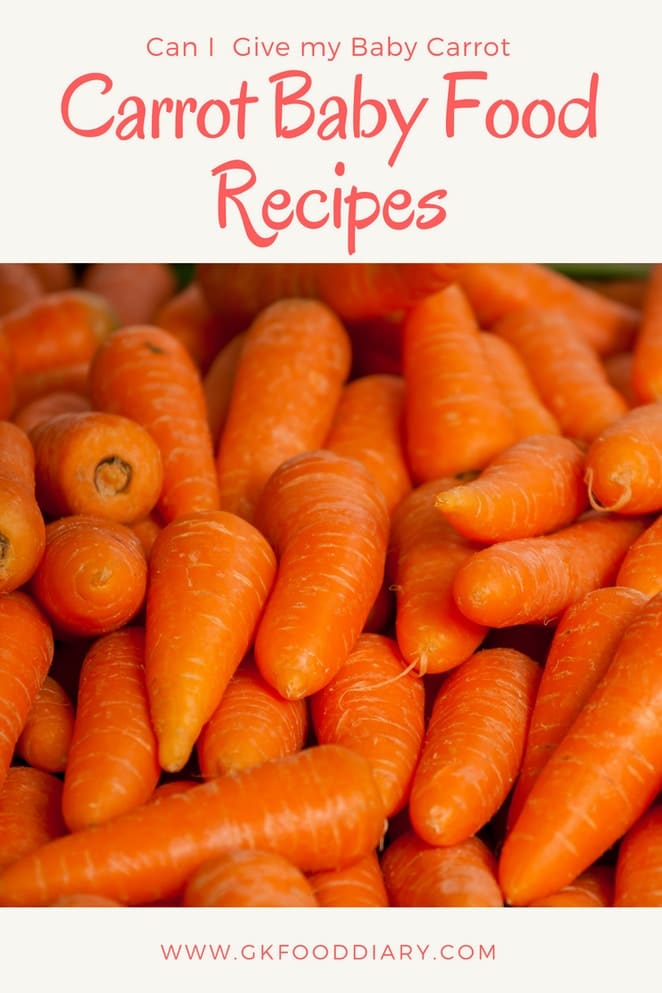 Carrot Baby Food Recipes