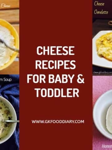 CHEESE BABY FOOD RECIPES