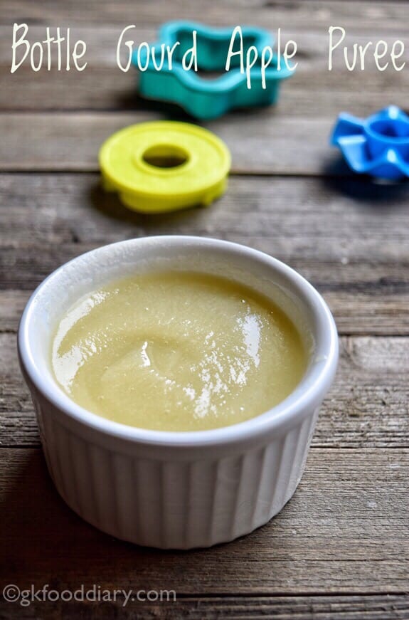 Bottle Gourd Puree (with Apple ) for Babies