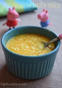 Carrot Khichdi Recipe for Babies