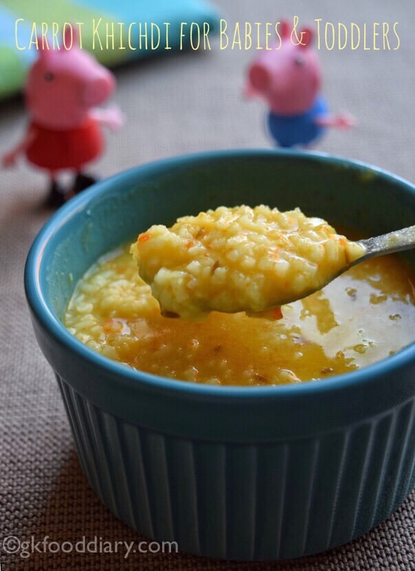 Carrot Khichdi Recipe for Babies & Toddlers