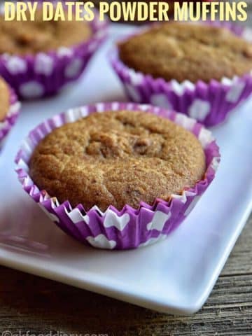 Dry Dates Powder Muffins Recipe for Toddlers