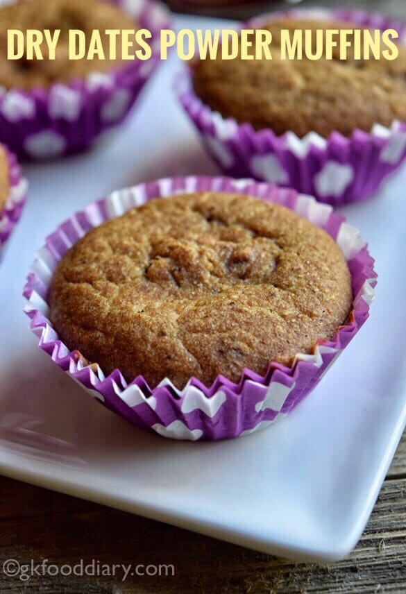 Dry Dates Powder Muffins Recipe for Toddlers and Kids