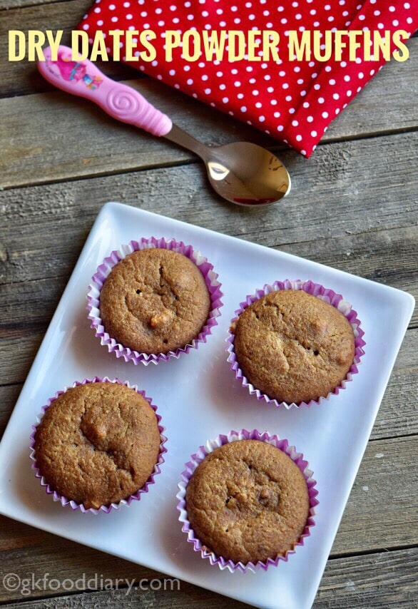 Dry Dates Powder Muffins Recipe