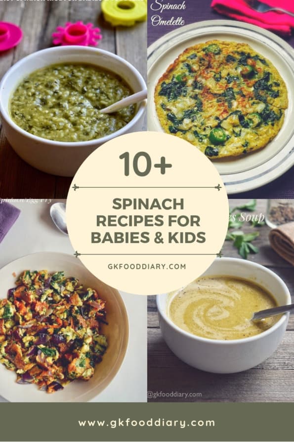 Spinach Recipes for Babies and Kids Can I give my Baby Spinach