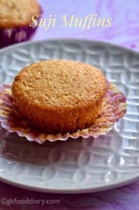 Semolina Cupcakes Recipe for Toddlers and Kids