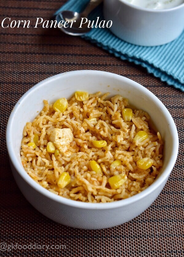 Corn Paneer Pulao Recipe