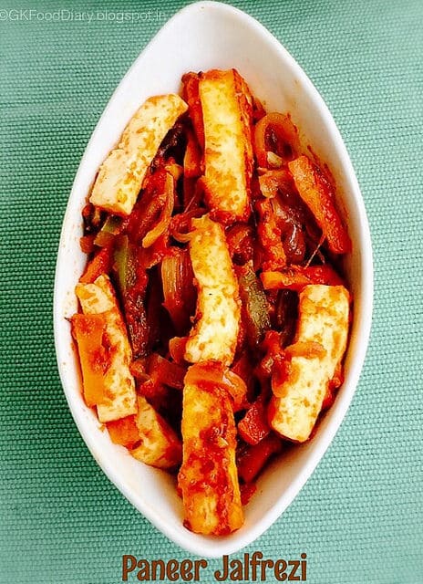 Paneer Jalfrezi recipe