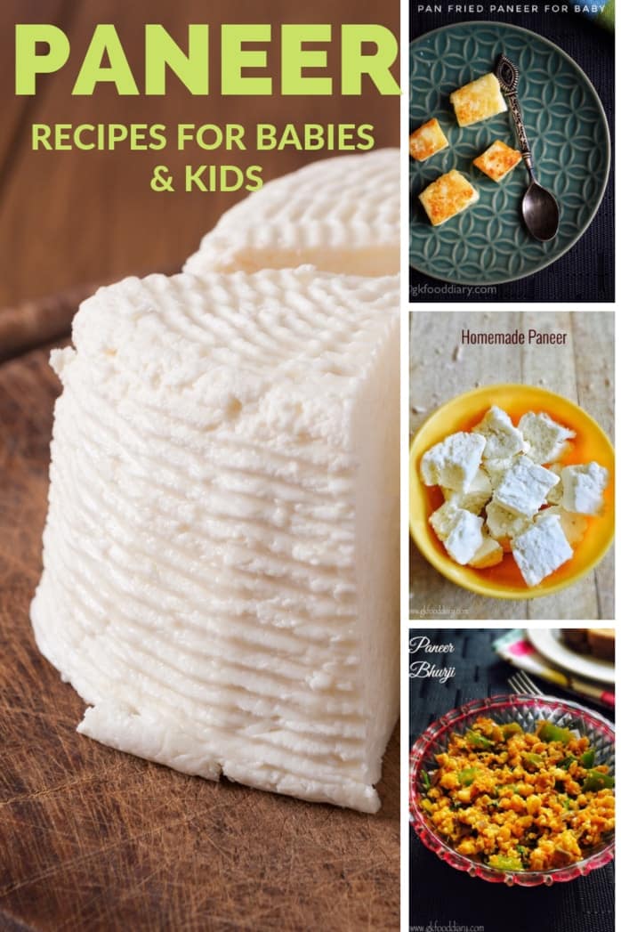 Paneer Recipes for Babies & Kids