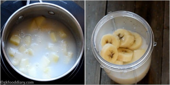Rice Apple Banana Porridge Step 4