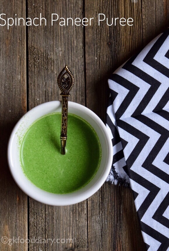 Spinach Paneer Puree