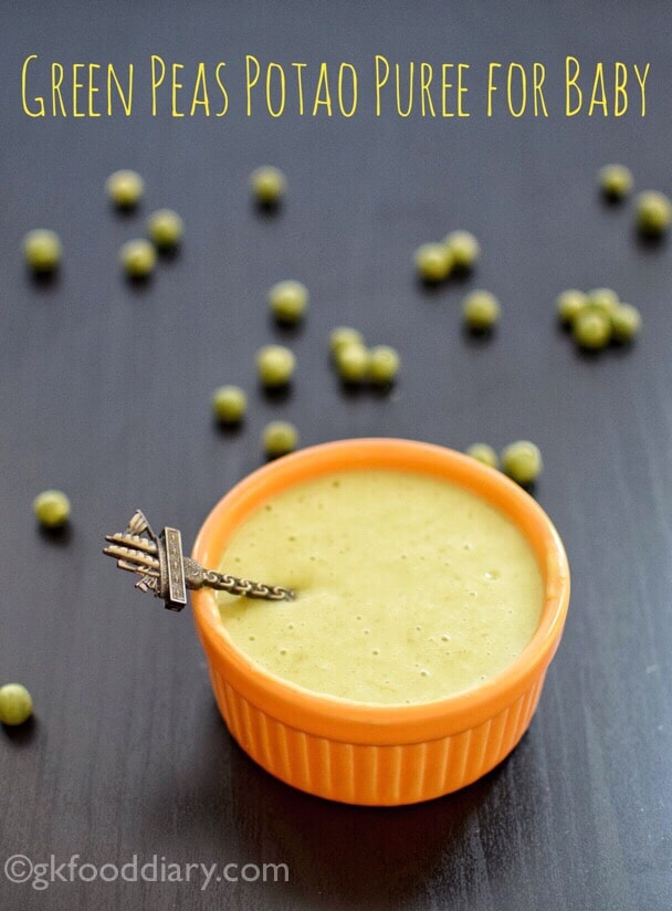 Green Peas Potato Puree for Babies