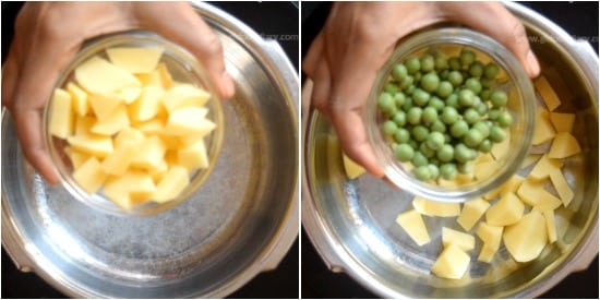Green Peas Puree Step 1