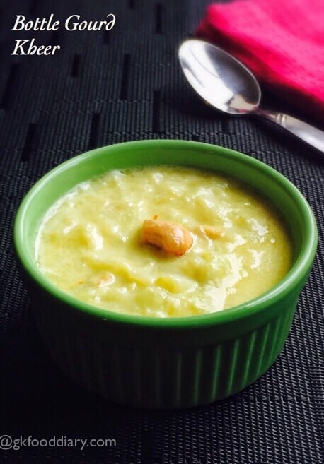 Bottle Gourd Kheer Recipe Babies