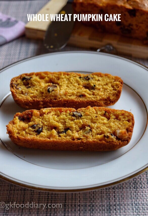 Whole Wheat Pumpkin Cake for Toddlers ,Kids
