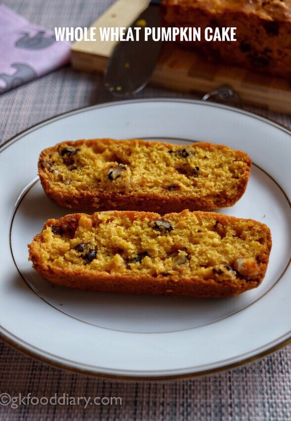 Whole Wheat Pumpkin Cake for Toddlers and Kids
