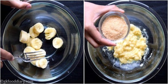 Oats Banana Cupcakes Recipe Step 1