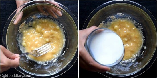 Oats Banana Cupcakes Recipe Step 2